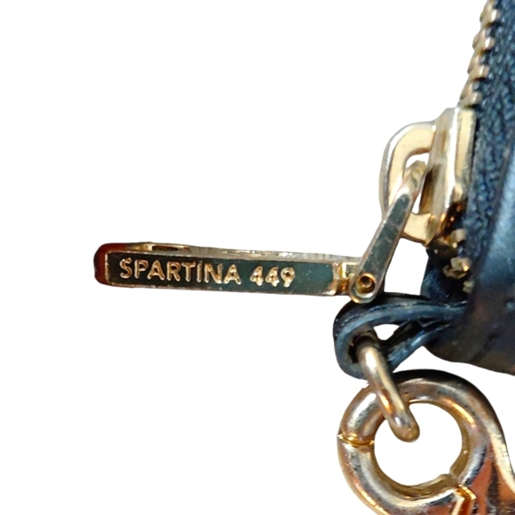 Spartina 449 Leather Wristlet Pearl Diver Wallet - Picture 4 of 15